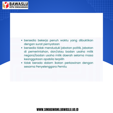 Rekrutmen Pengawas tps